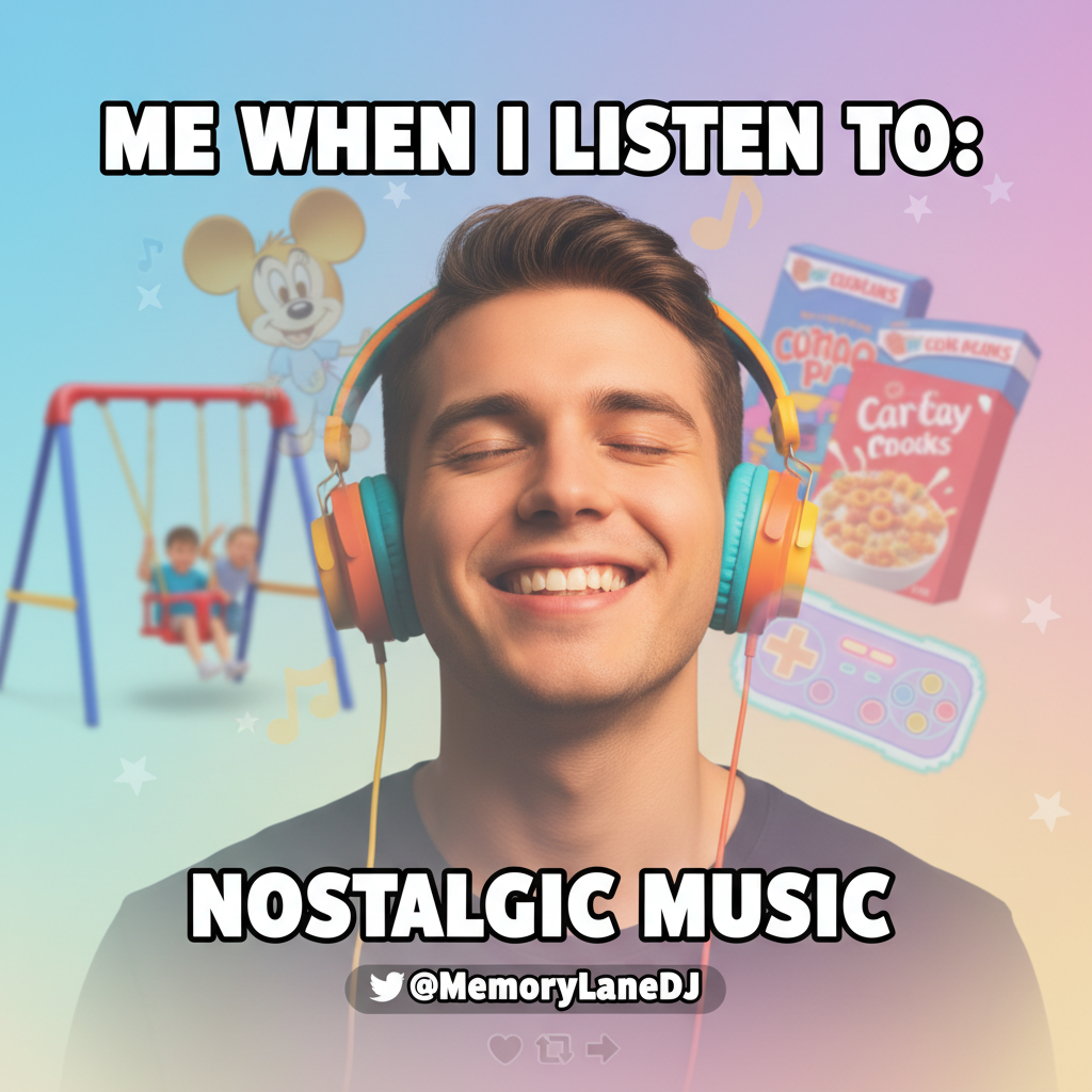 Hearing that one song from your childhood and suddenly you're 8 years old again, no bills, no responsibilities.