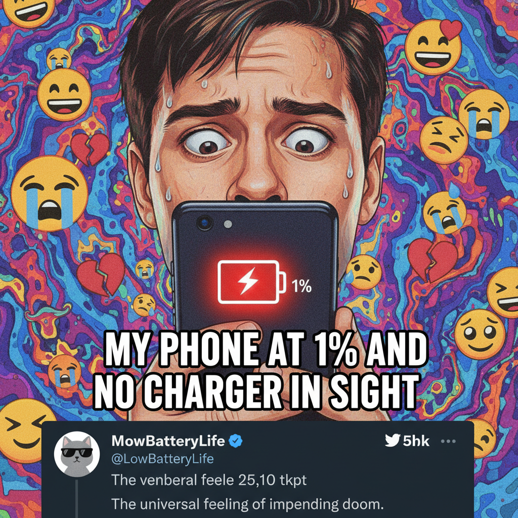 My phone battery is at 10% and I'm already calculating how much social media I can scroll.