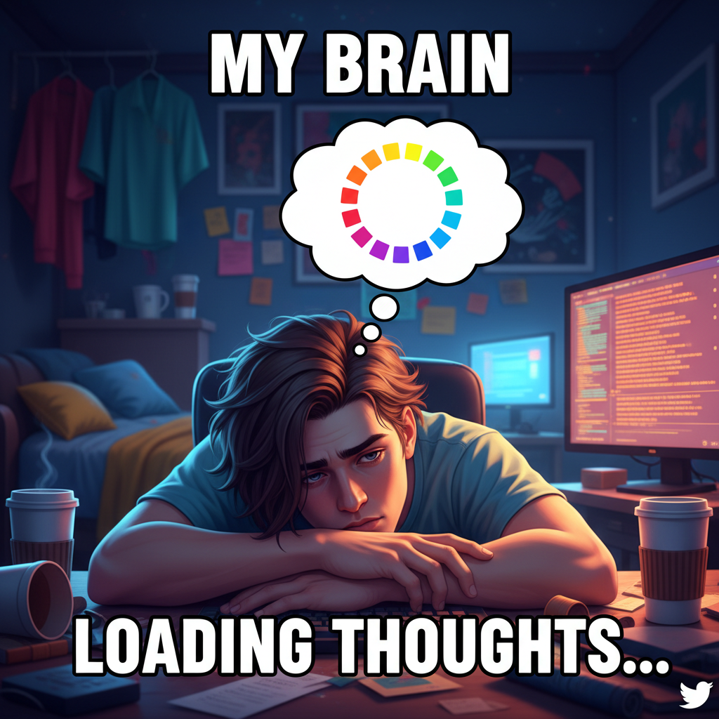 My brain on Monday morning: buffering... buffering... still buffering...