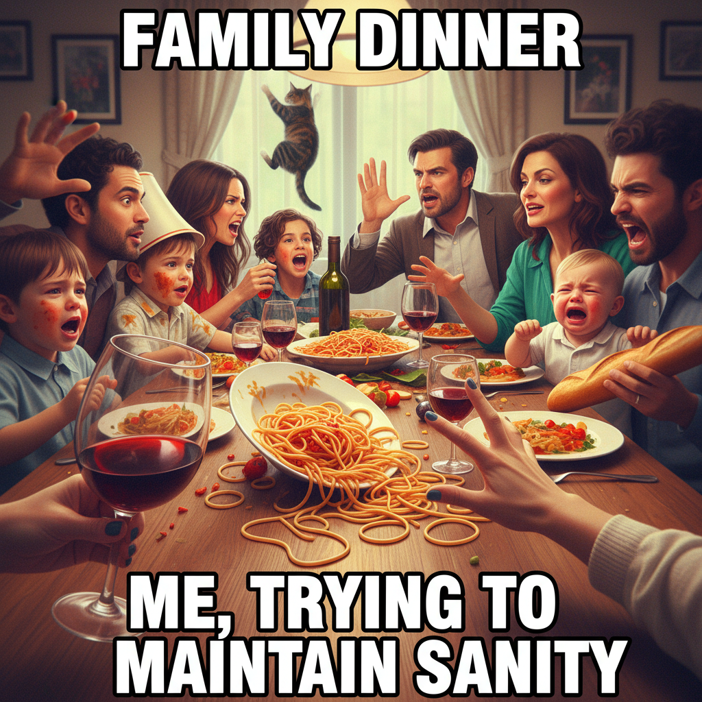 Holiday dinner update: Aunt Carol just asked if I'm 'still single.' Send wine.