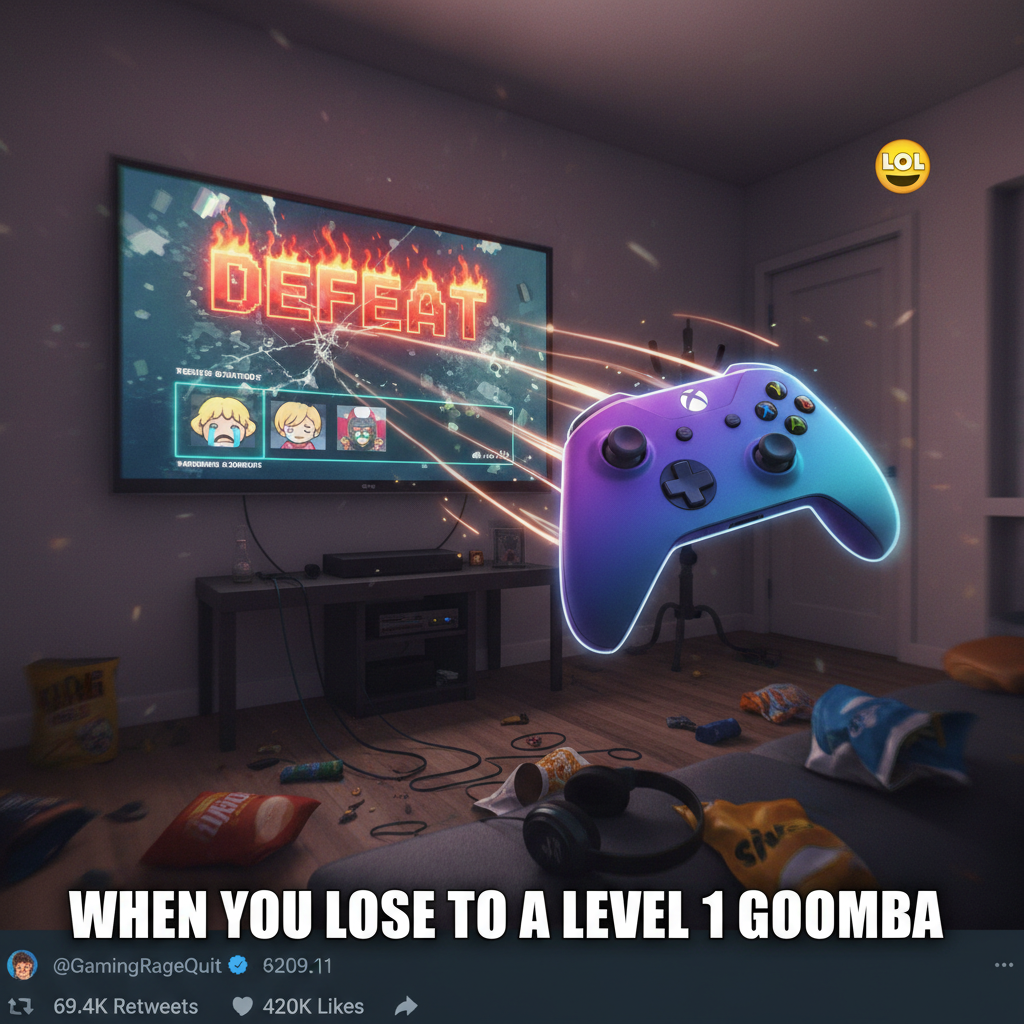My controller just flew across the room. It wasn't me, it was the lag.