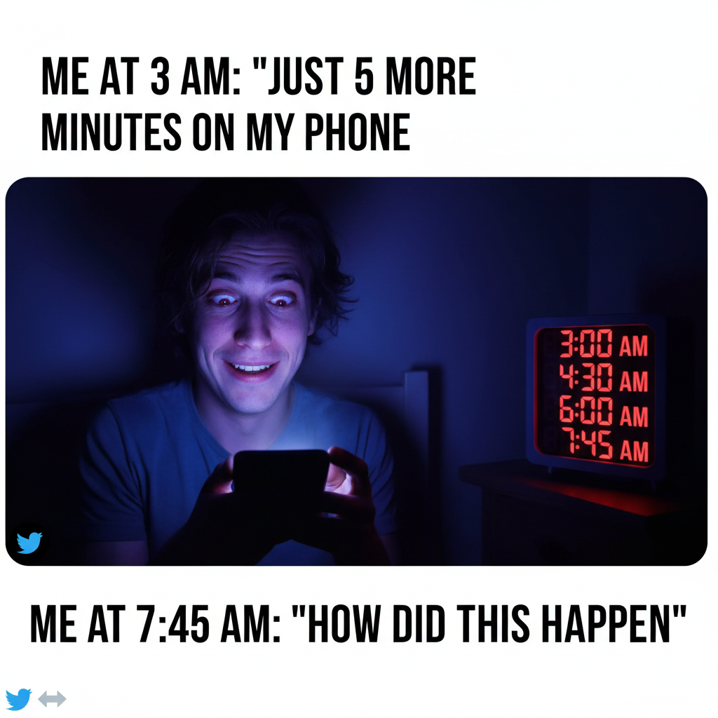 Me: 'Just 5 more minutes on TikTok.' *3 hours later* 'Where did my life go?'