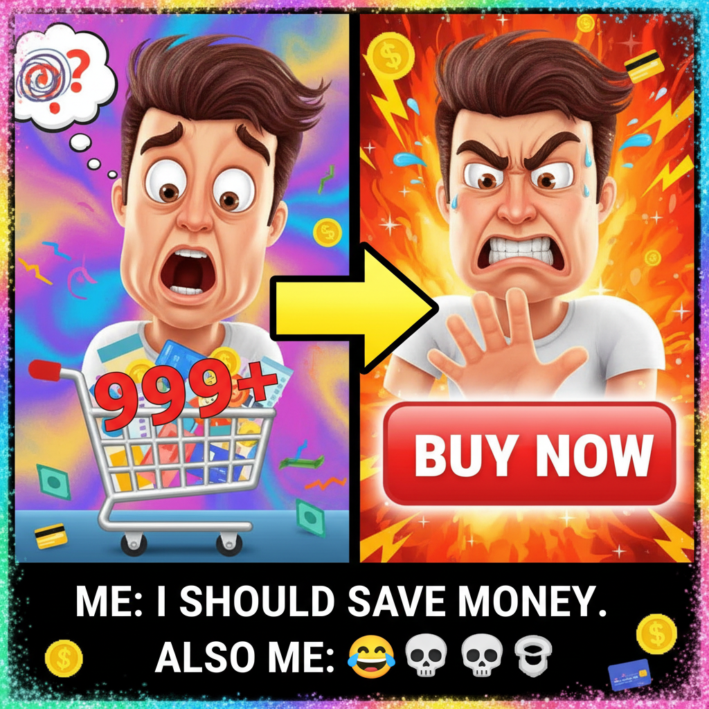 Me: *adds 17 things to cart* Also me: 'Do I really need this?' *clicks buy anyway*