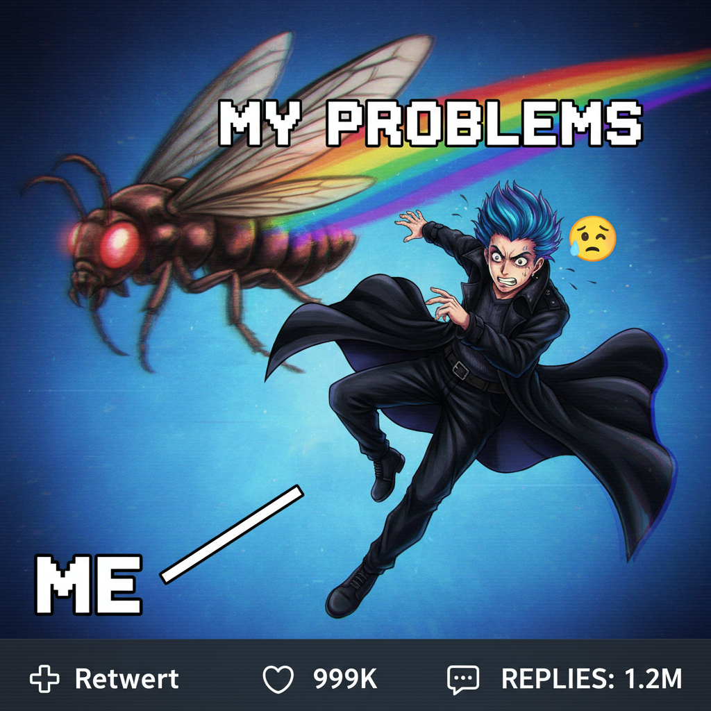 Me watching a bug fly by like I'm an anime protagonist dodging an attack.