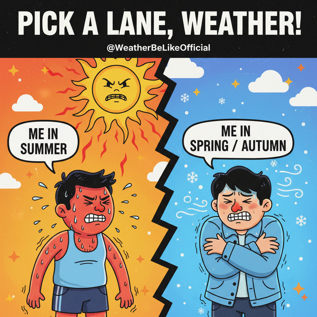 It's 70 degrees and sunny. Someone, somewhere, is still complaining it's too hot/cold.