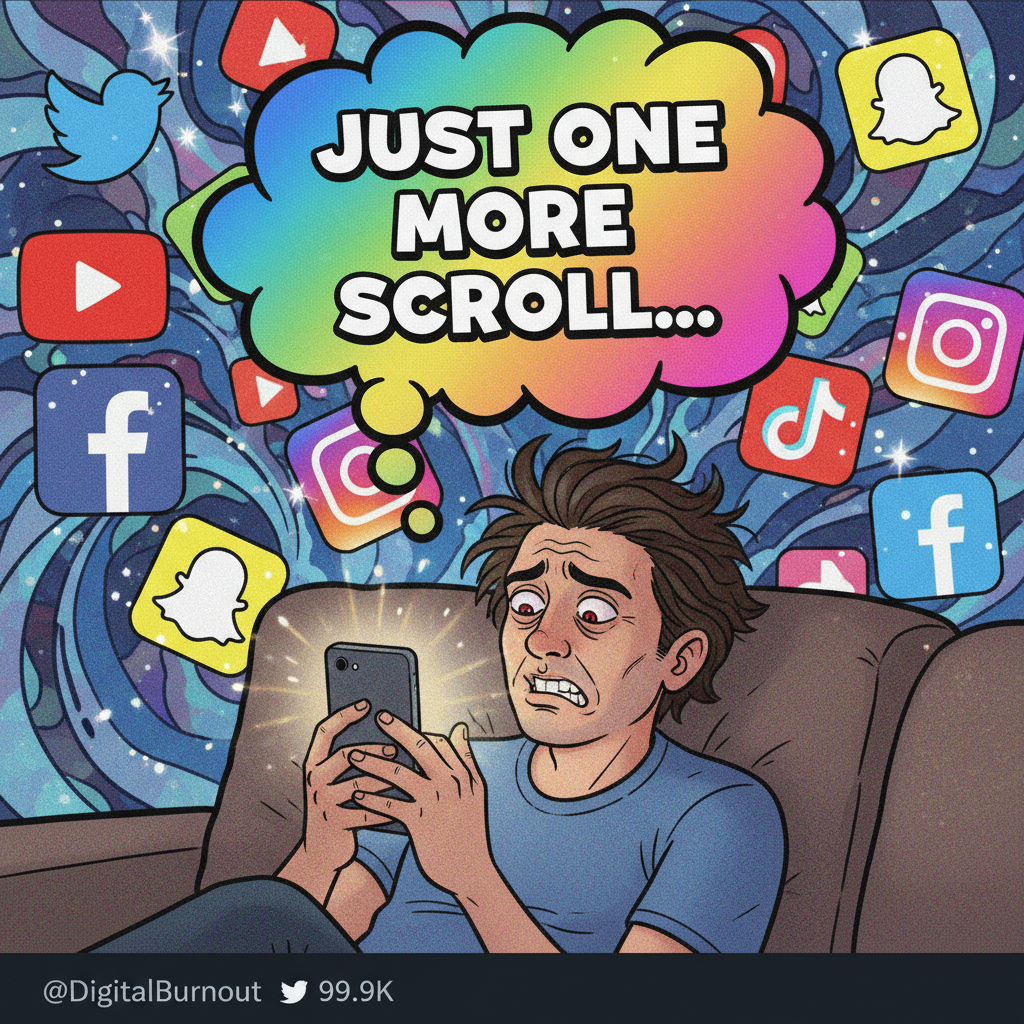 Me: 'I need to detox from social media.' Also me, 5 mins later: *refreshes feed*