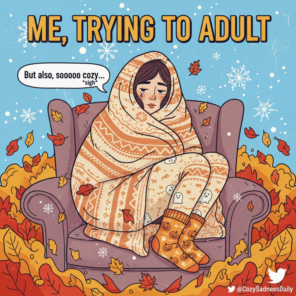 Seasonal depression is just my body's way of telling me it's time to hibernate.