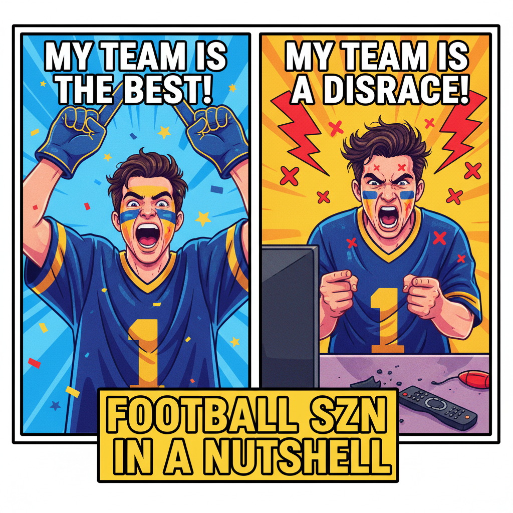 My team won, so I'm the GOAT. My team lost, so the refs are blind and the league is rigged.