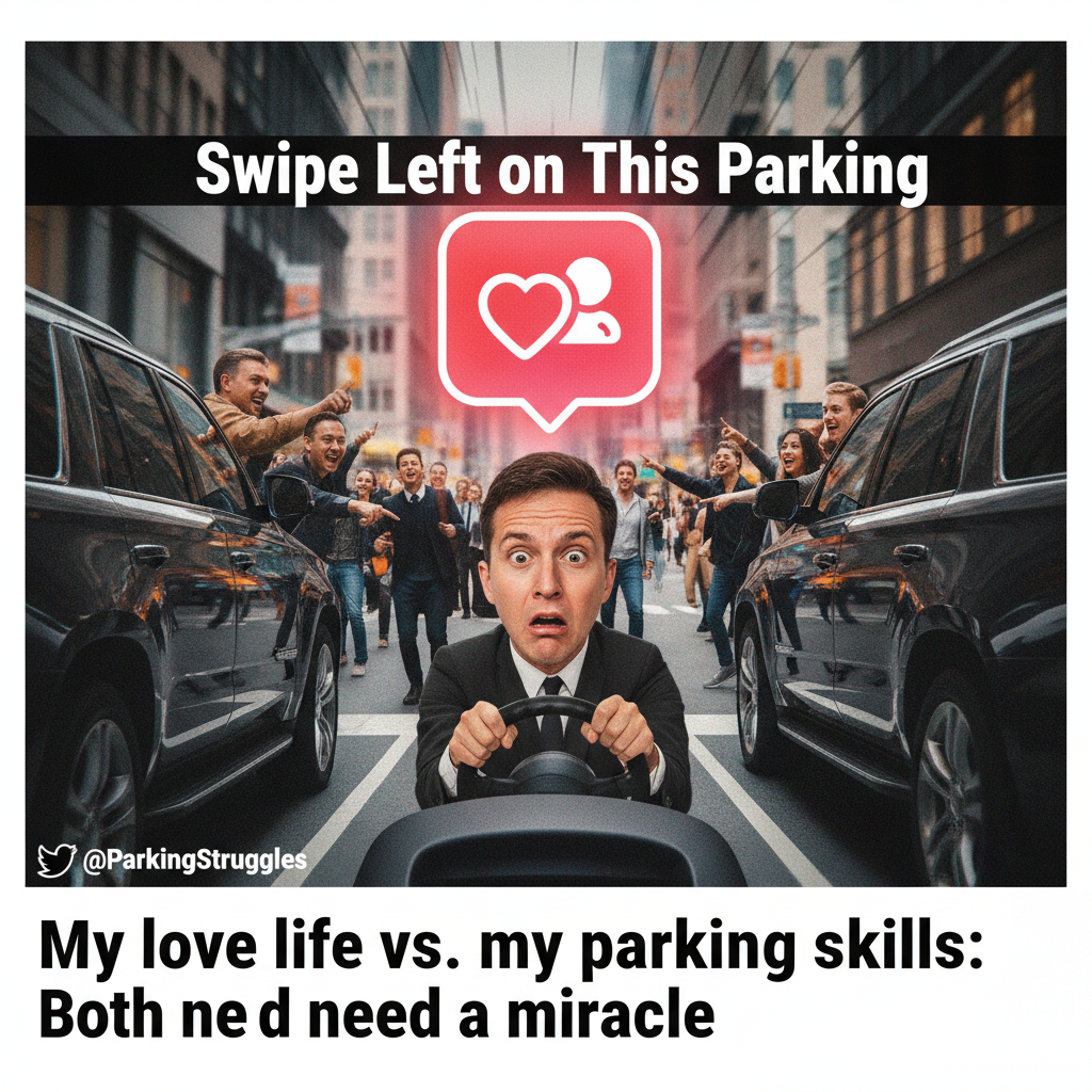 Dating app bio: 'Loves adventure!' First date: 'My adventure is finding parking.' #ModernRomance