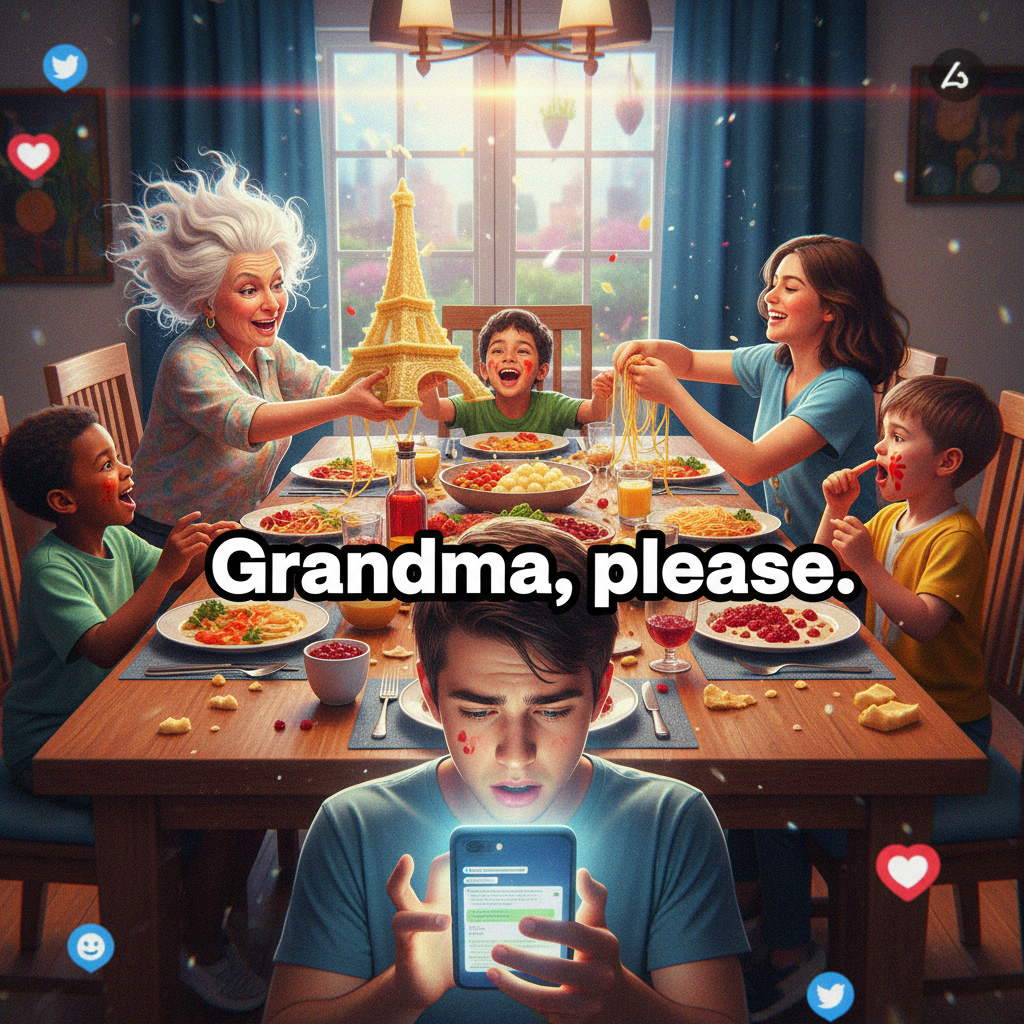 Holiday dinner update: Grandma just asked if my 'friend' is coming. I'm 30.