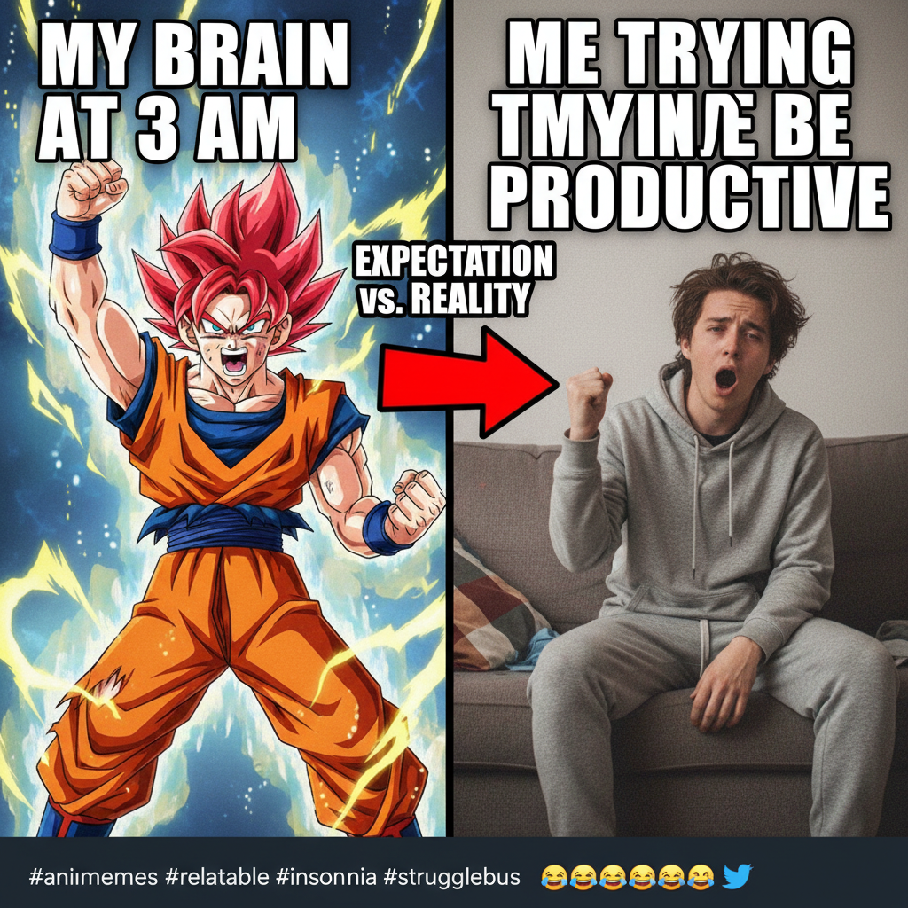 Me trying to react to real-life problems with the same energy as an anime protagonist. It's not working.