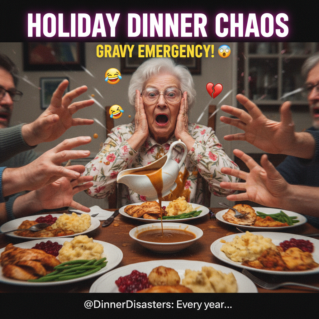 My family dinner was a WWE match. Grandma threw the gravy boat. Send help.