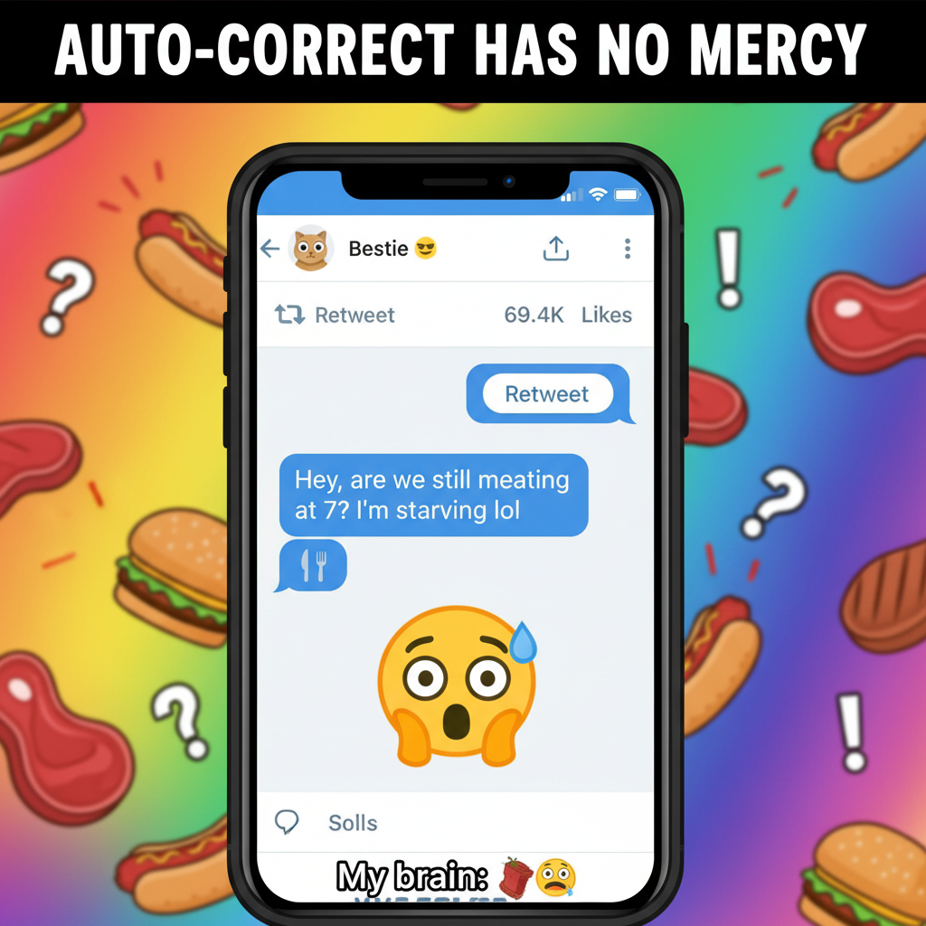 Autocorrect changed 'meeting' to 'meating'. My boss thinks I'm a cannibal now.