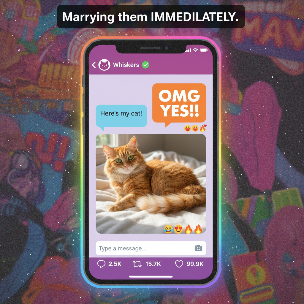 Swiped right, matched, then they sent me a pic of their cat. Instantly married.