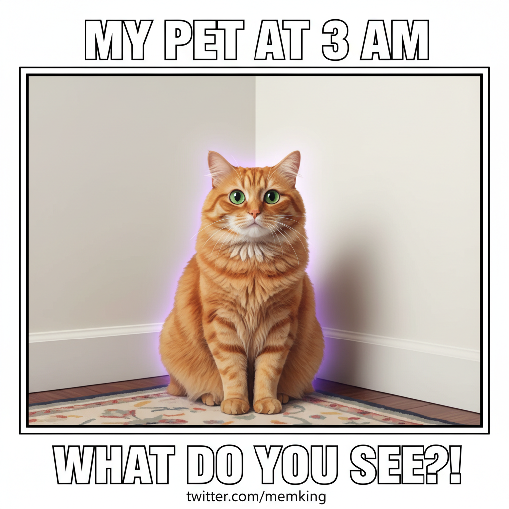 My pet just stared into the void for 5 minutes. What secrets do they hold?