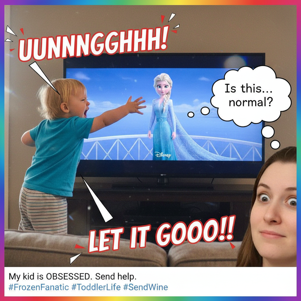 My toddler just explained the plot of Frozen to me using only grunts and pointing. Oscar worthy.