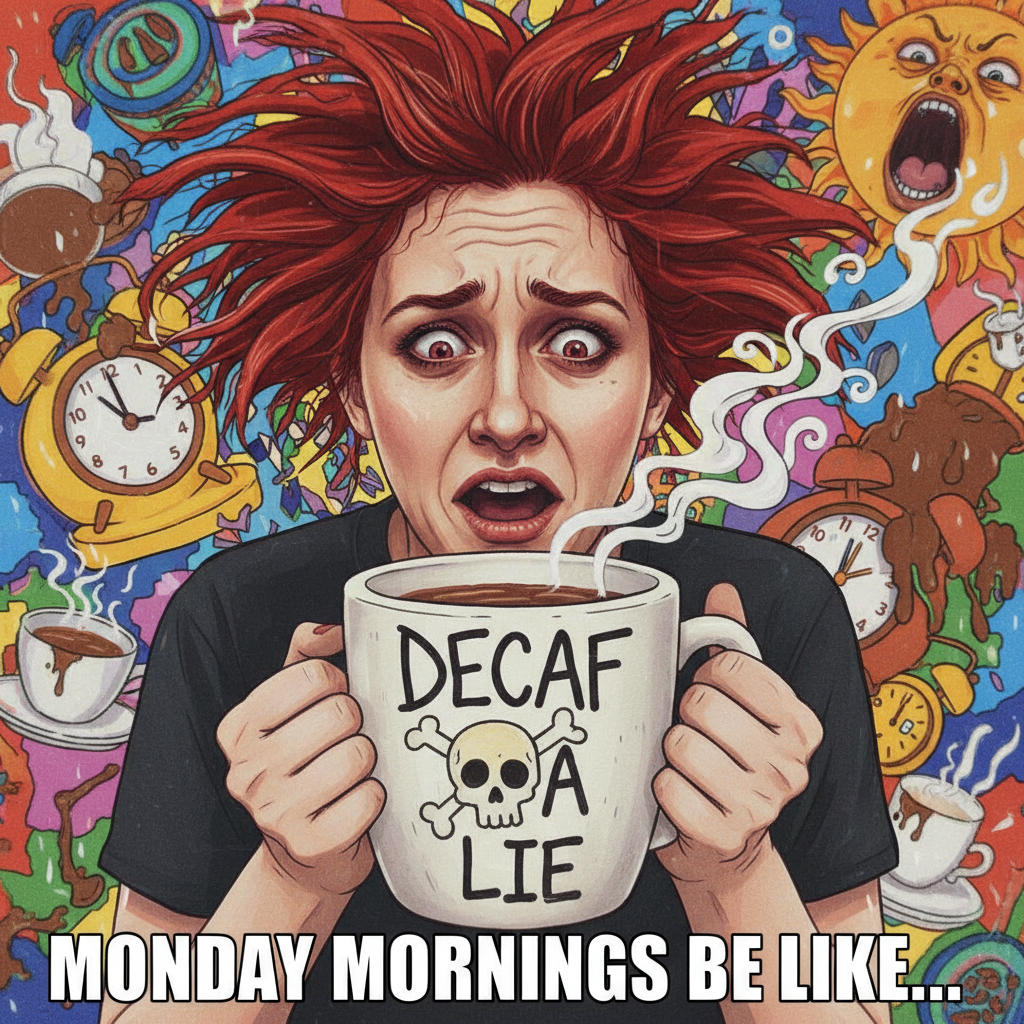 My blood type is coffee. My personality type is 'don't talk to me before my second cup.'