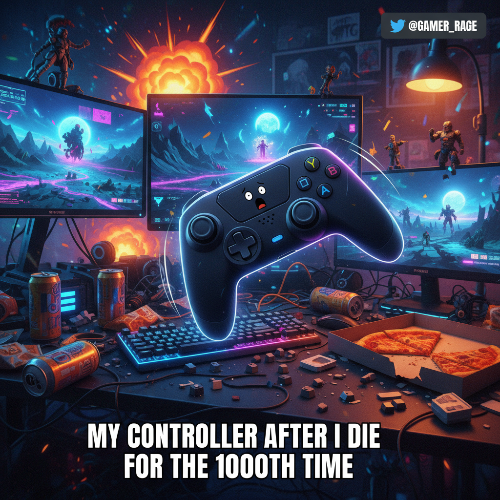 Just rage-quit so hard my controller flew into another dimension. Send thoughts and prayers.