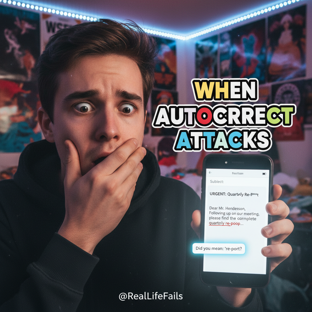 Autocorrect changing 'duck' to 'f***' in a professional email. My career is over.
