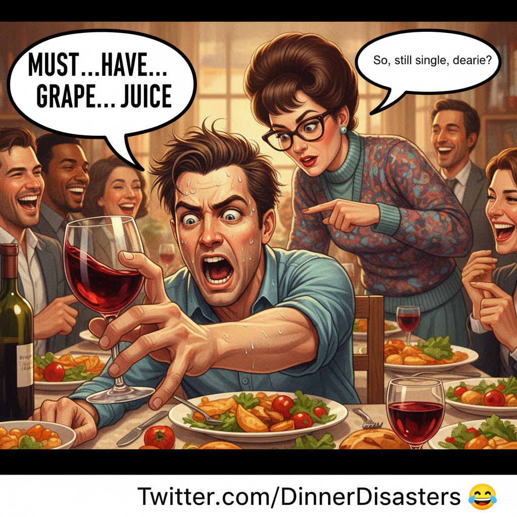 Aunt Carol just asked why I'm still single. Pass the wine.