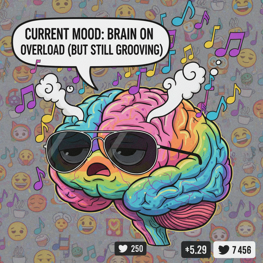 My brain on Monday morning is just elevator music and the faint smell of coffee.