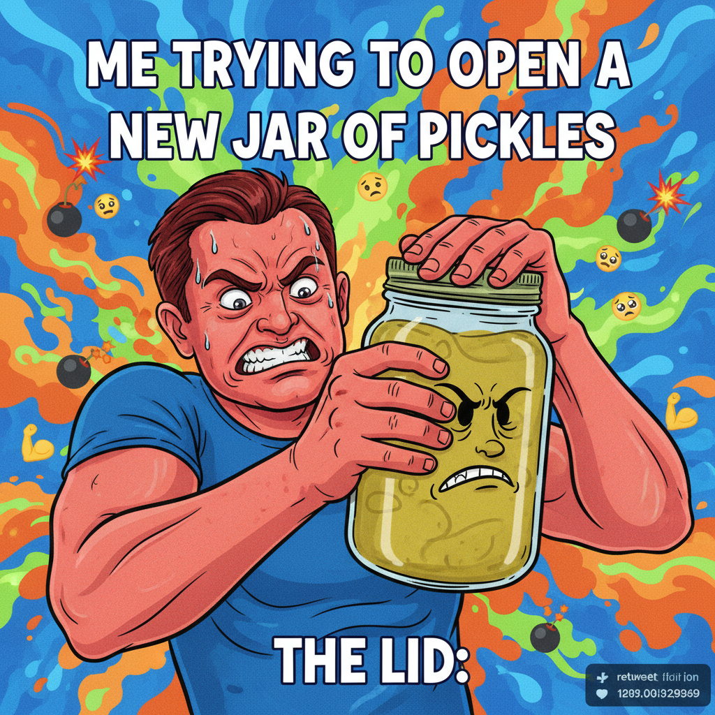 Just spent 30 minutes trying to open a jar. Adulting is a scam.