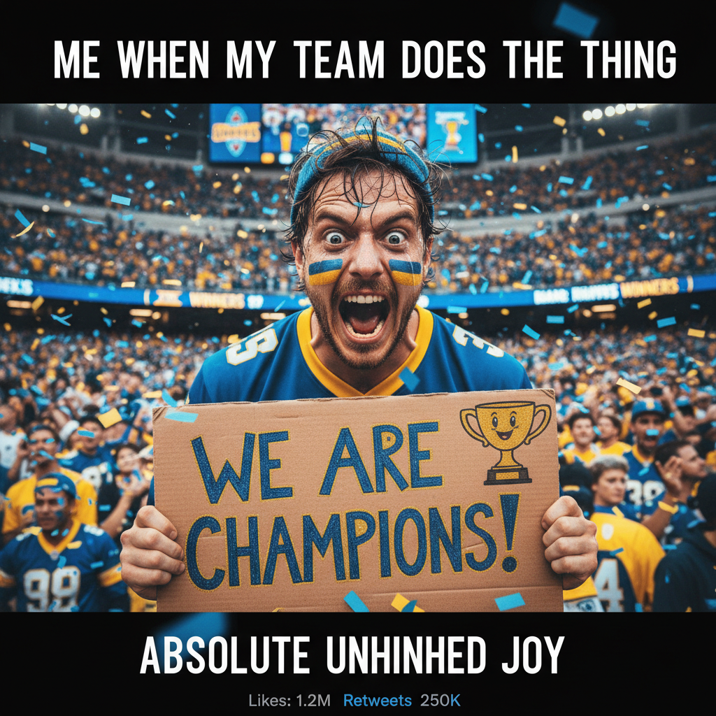 My team won by 1 point and I'm already planning the championship parade. Is that normal?
