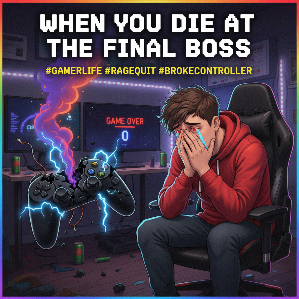My controller after I lose to the same boss for the 100th time.