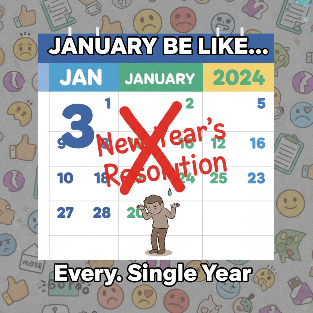 My New Year's resolution lasted exactly 3 days. Guess I'll try again in 2025. 😂