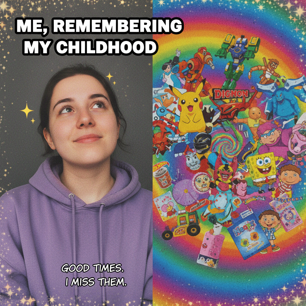 Heard a song from my childhood and now I'm 8 again, convinced I can fly. Send help.