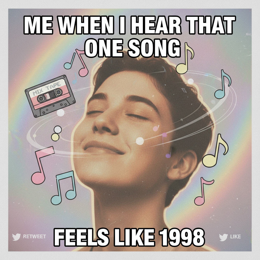 Hearing that one song from your childhood and instantly being 8 again.