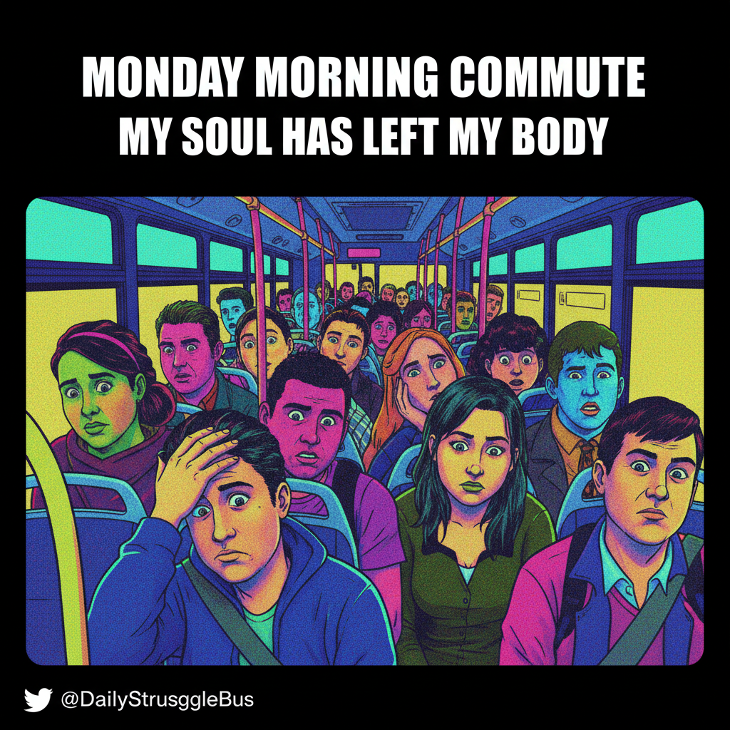 Public transport is just a social experiment on how much chaos we can endure.