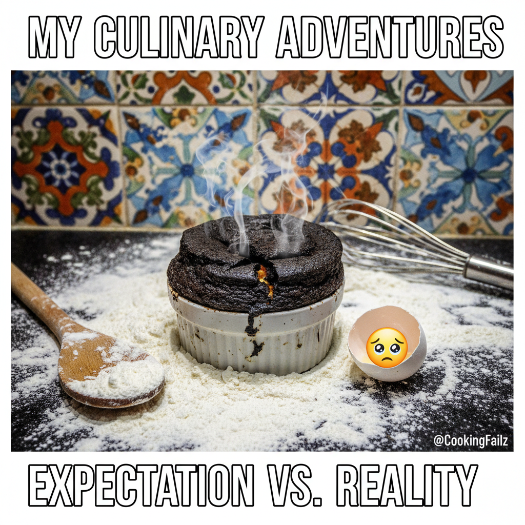 Tried to make a soufflé. Now my kitchen looks like a crime scene.