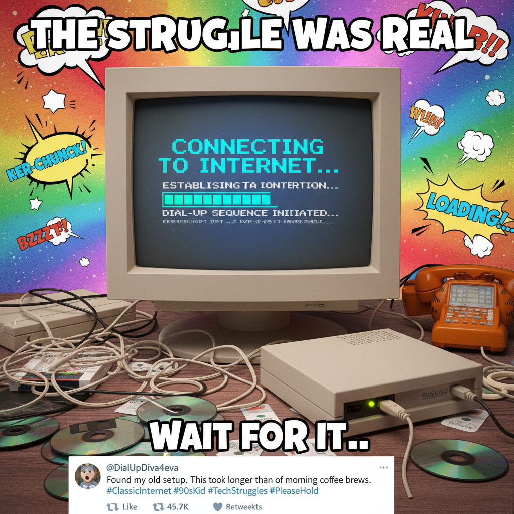 Remember when we thought dial-up internet was peak technology? Simpler times.