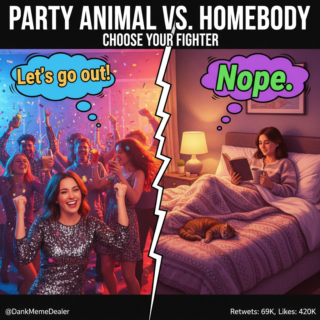 Extrovert: 'Let's go out!' Introvert: *already in bed by 8 PM* #Mood