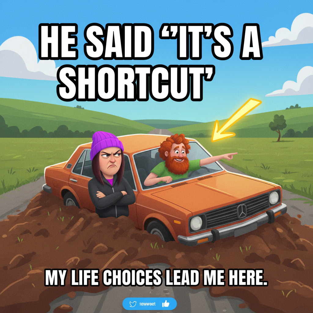 Road trip rule #1: Never trust the person who says 'I know a shortcut.'