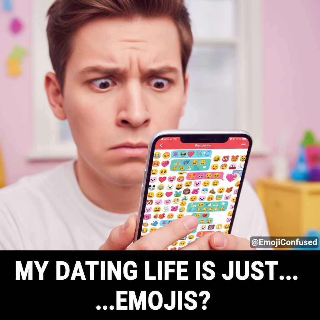 Matched with someone who only communicates in emojis. Is this a date or a puzzle? #DatingApp