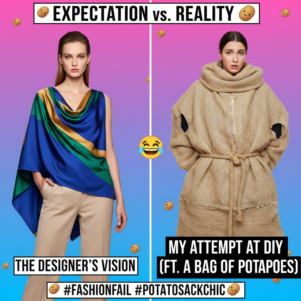 Ordered a 'chic' top, got a potato sack. My online shopping addiction is a problem.