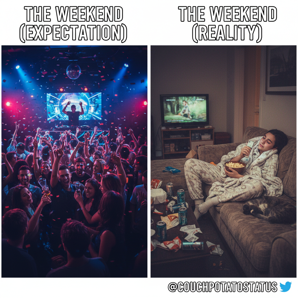 Friday night plans: clubbing. Friday night reality: debating if I should get up for water.