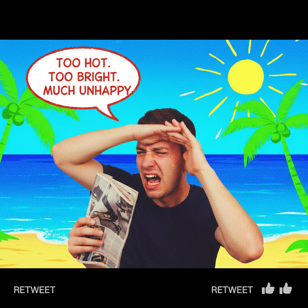 It's 70 degrees, sunny, and I still found a way to complain about the weather.