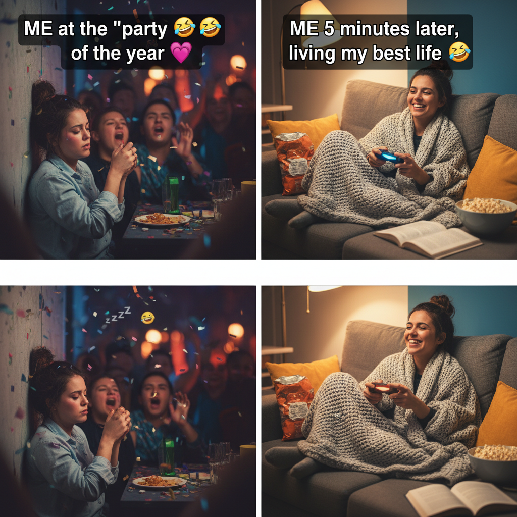 My social battery after 1 hour vs. when I'm alone for 3 days. Send help.