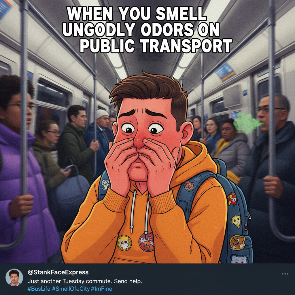 Public transport is just a social experiment to see how long I can hold my breath.