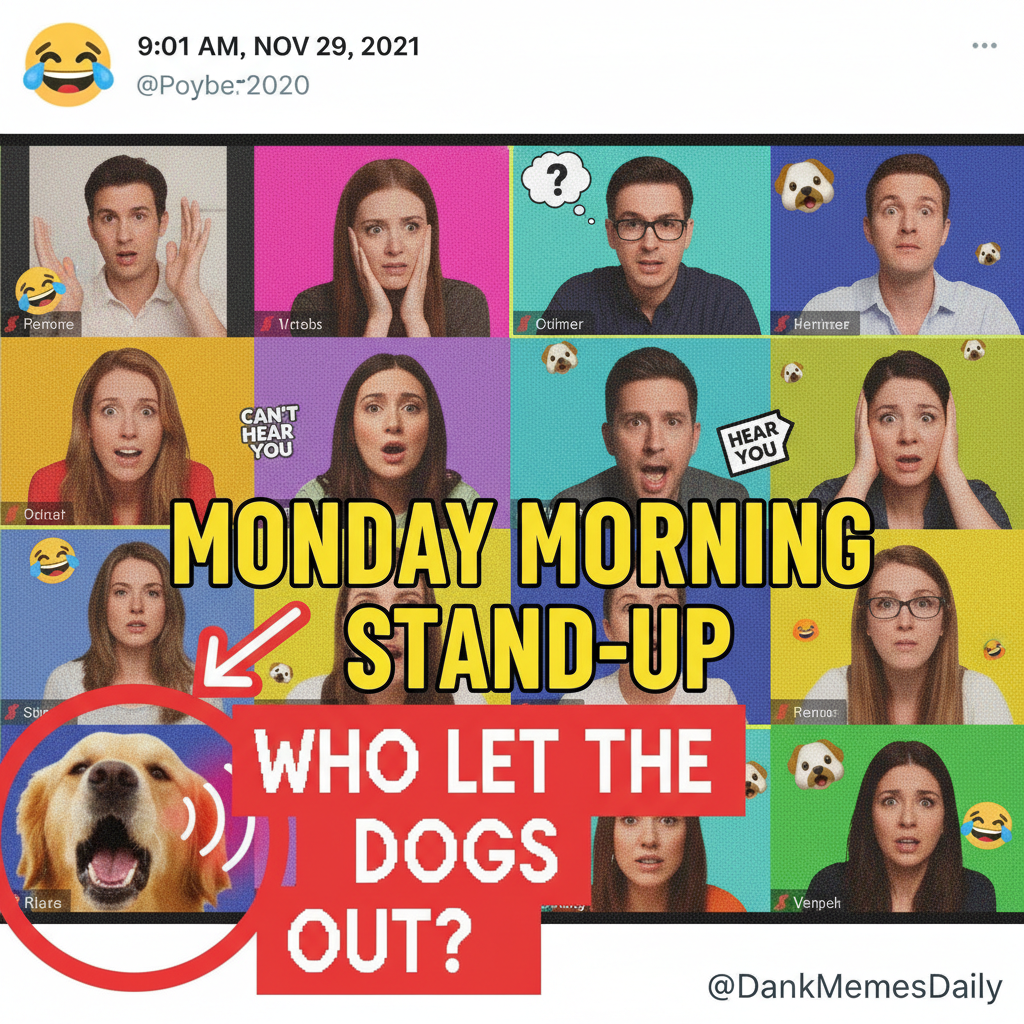 Someone forgot to mute on Zoom. We all heard their dog barking at the mailman for 5 mins. 💀