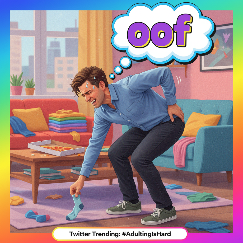 Adulting is just making weird noises when you bend over. Send help.