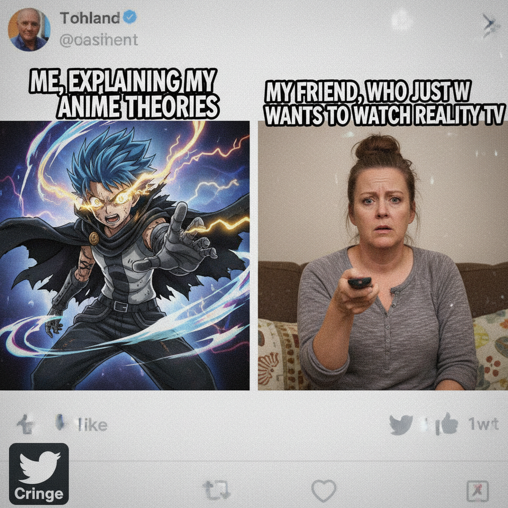 Me trying to use anime logic in a real-life argument.