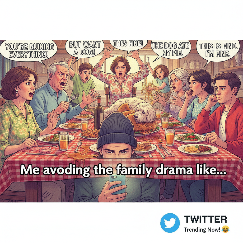 Holiday family dinner: 3 hours of 'remember when?' and 1 hour of 'who's voting for who?'