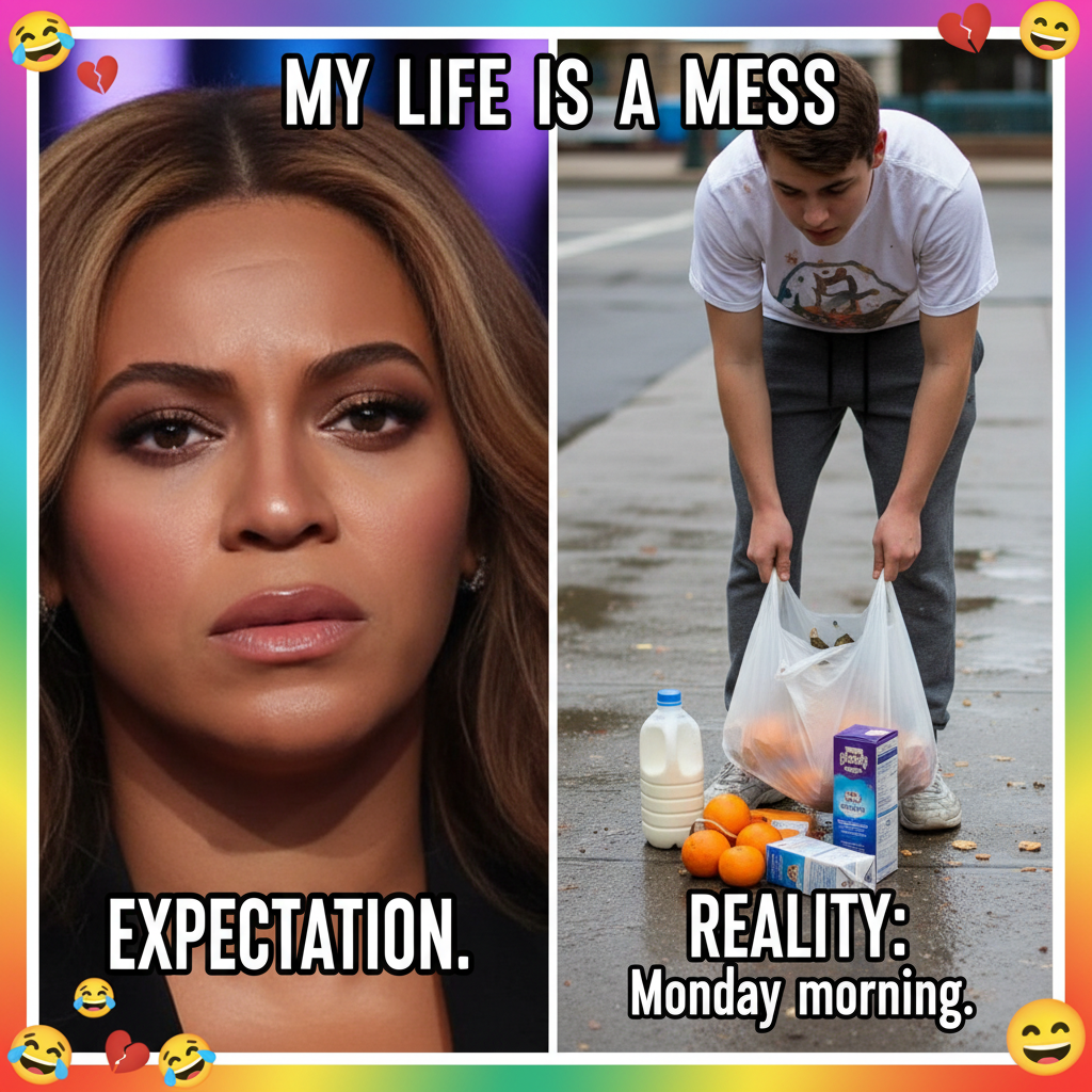 Me reacting to my own life choices like that Beyoncé meme. 😬