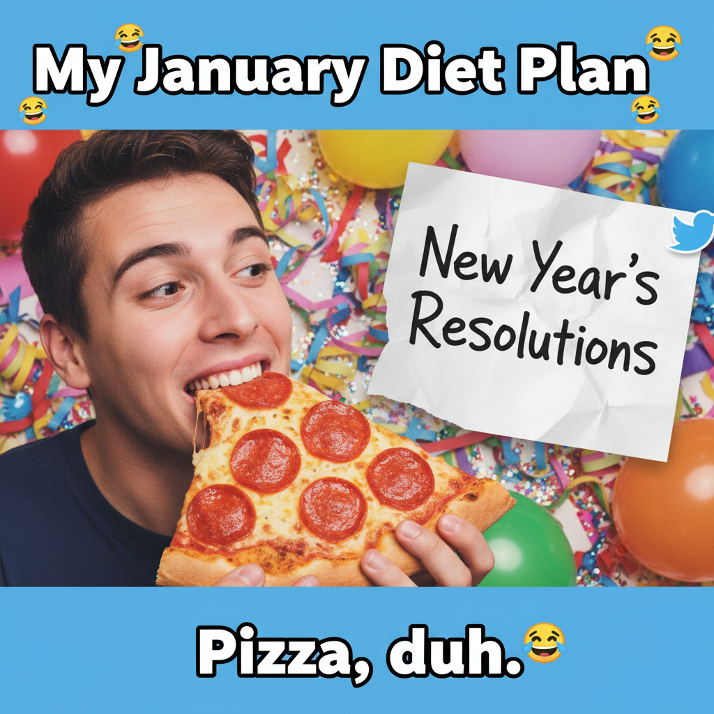 My New Year's Resolution lasted exactly 3 days. Send pizza, I'm celebrating.