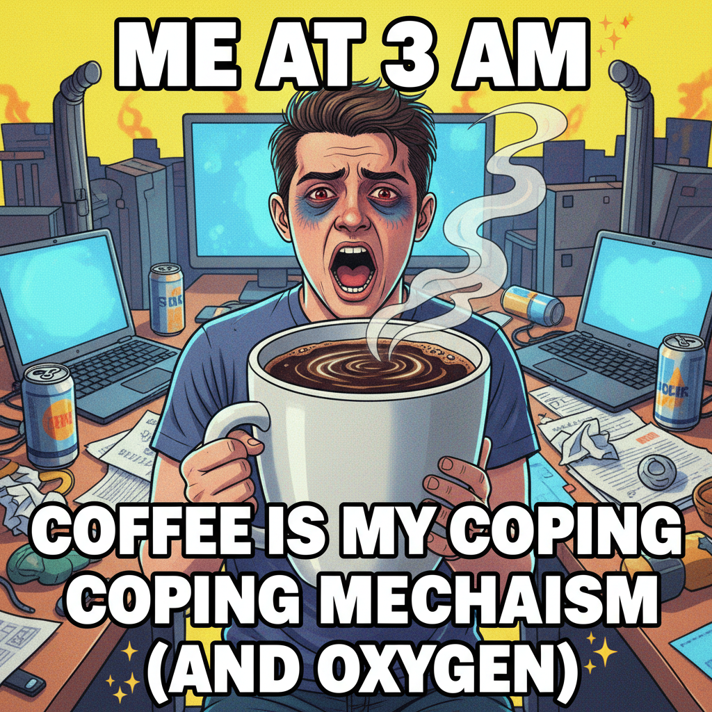 My blood type is coffee. My personality type is 'don't talk to me before my coffee.'