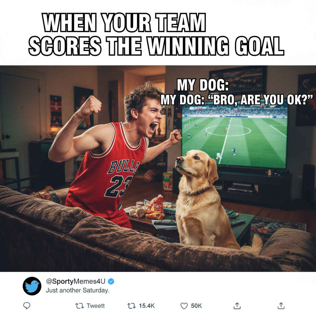 My team scored. My neighbor heard me. My dog is confused. It's just preseason.